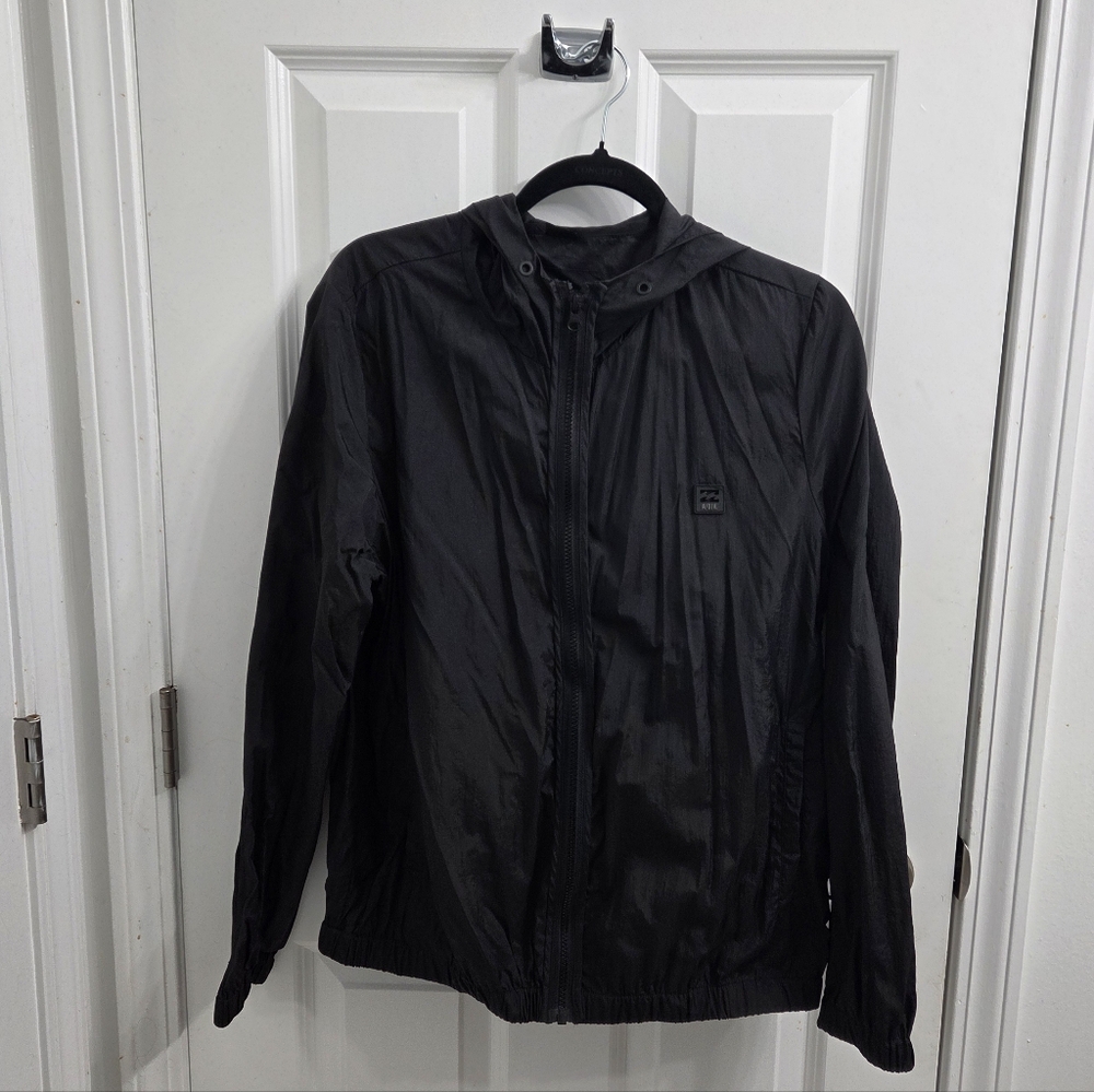 Billabong Black Hooded Windbreaker